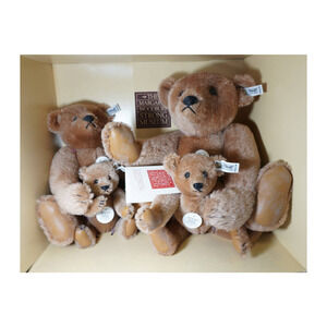 Steiff Teddy Bear Limited Edition Collectors Set - 0156/00 CINNAMON SET 1984 vtg